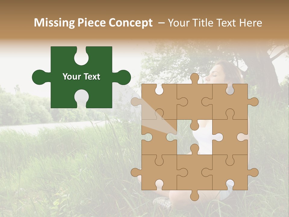 Copy Grass Position PowerPoint Template