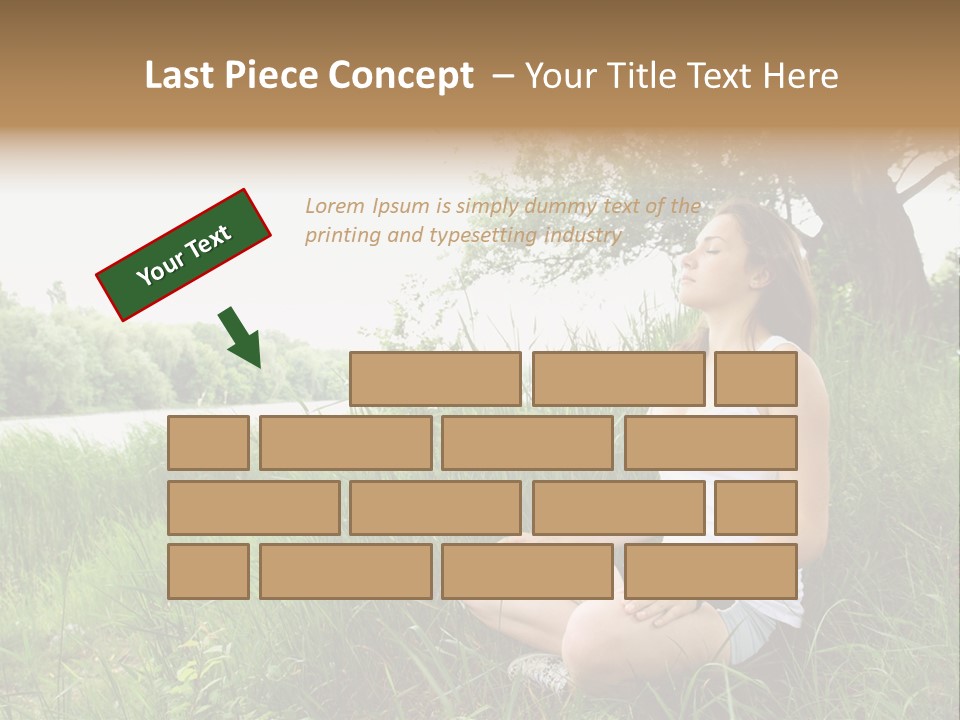 Copy Grass Position PowerPoint Template
