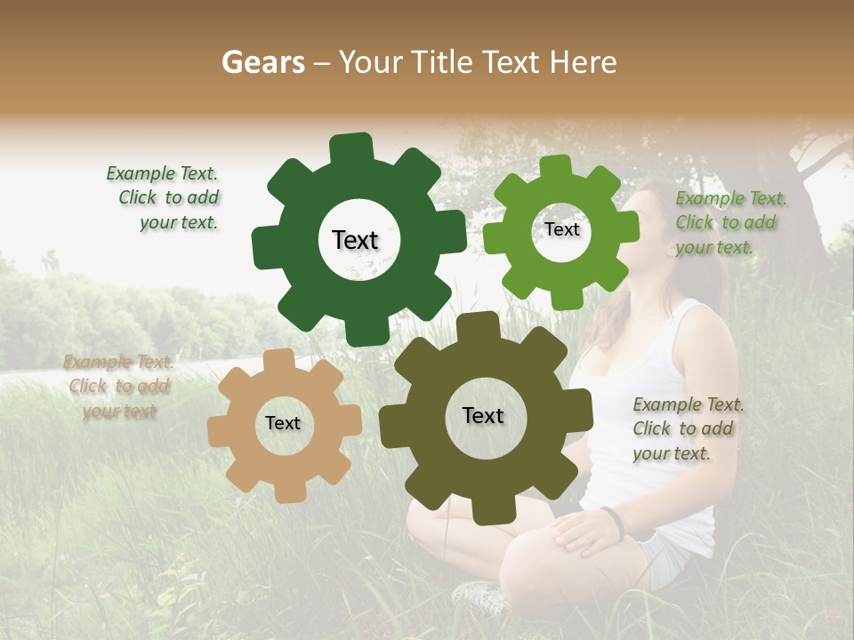 Copy Grass Position PowerPoint Template