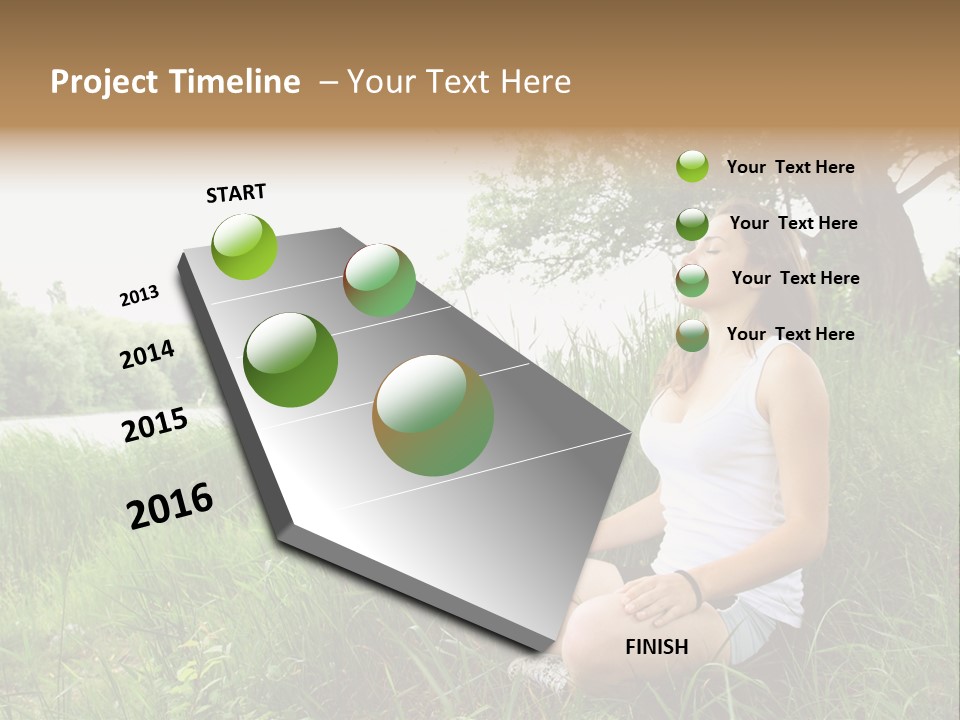Copy Grass Position PowerPoint Template
