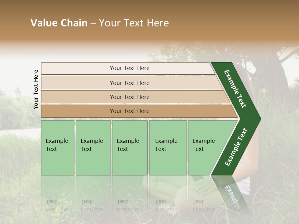 Copy Grass Position PowerPoint Template