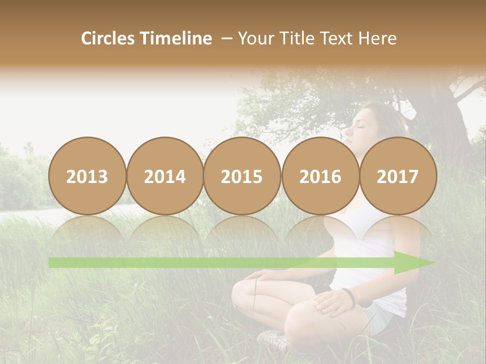 Copy Grass Position PowerPoint Template