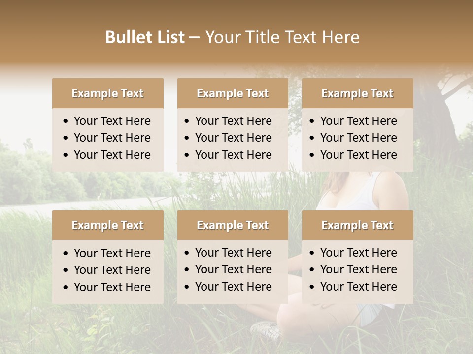 Copy Grass Position PowerPoint Template