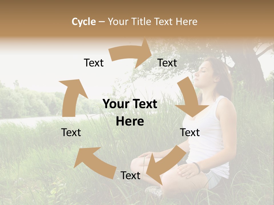 Copy Grass Position PowerPoint Template