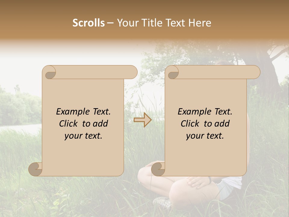 Copy Grass Position PowerPoint Template