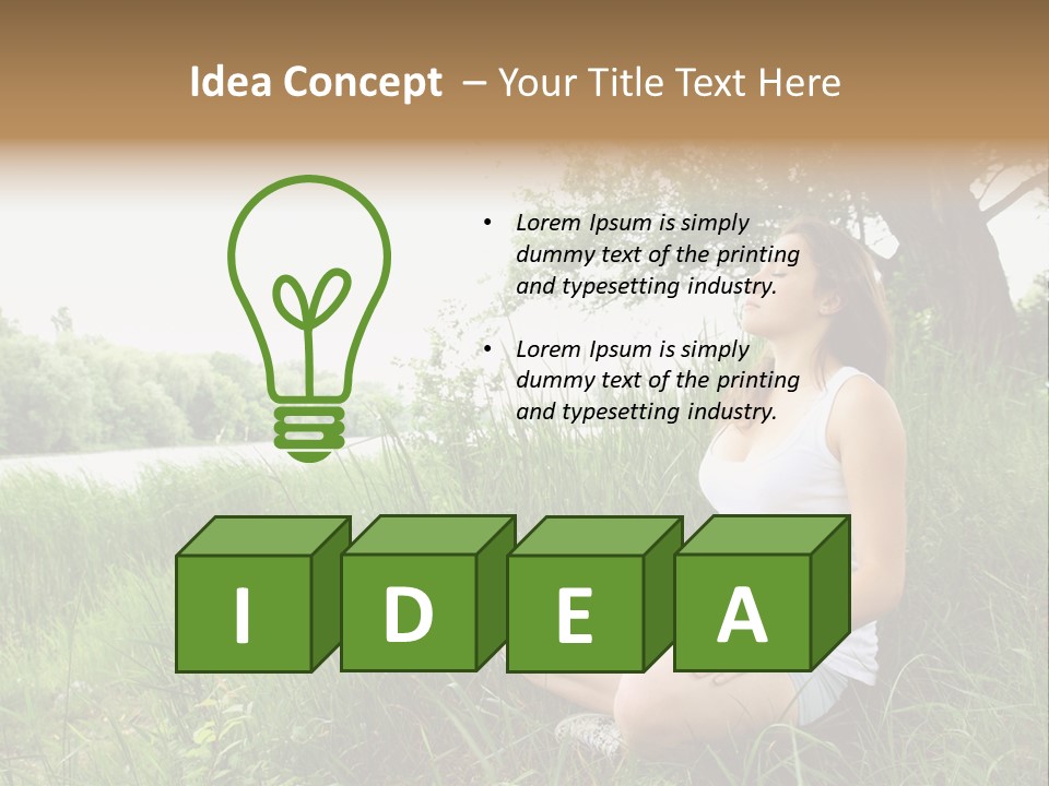 Copy Grass Position PowerPoint Template