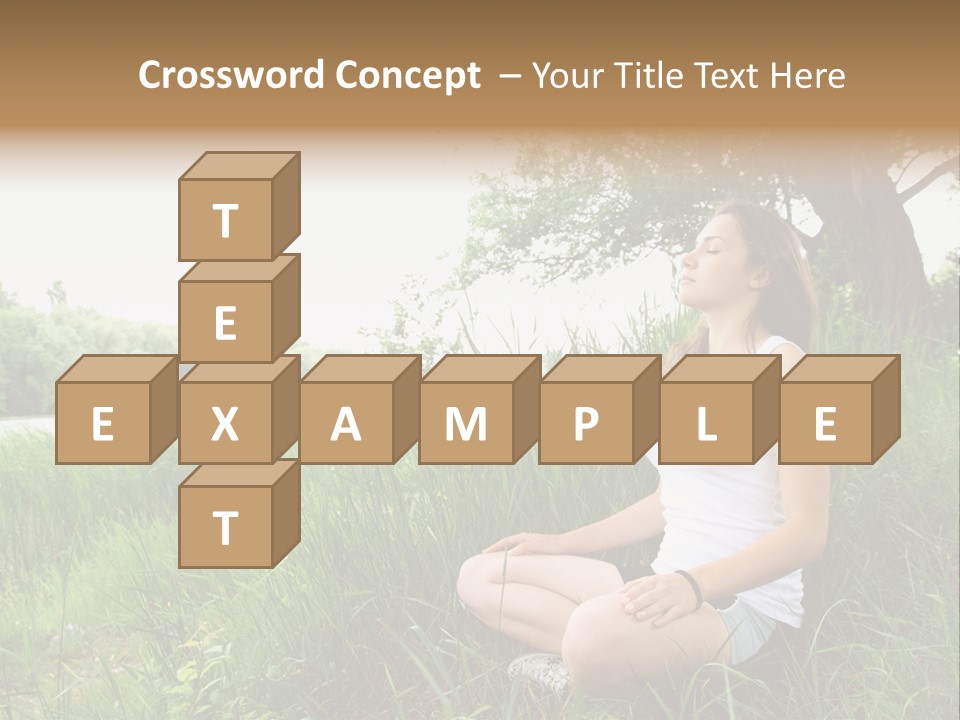 Copy Grass Position PowerPoint Template