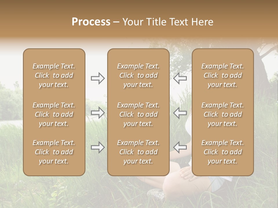 Copy Grass Position PowerPoint Template