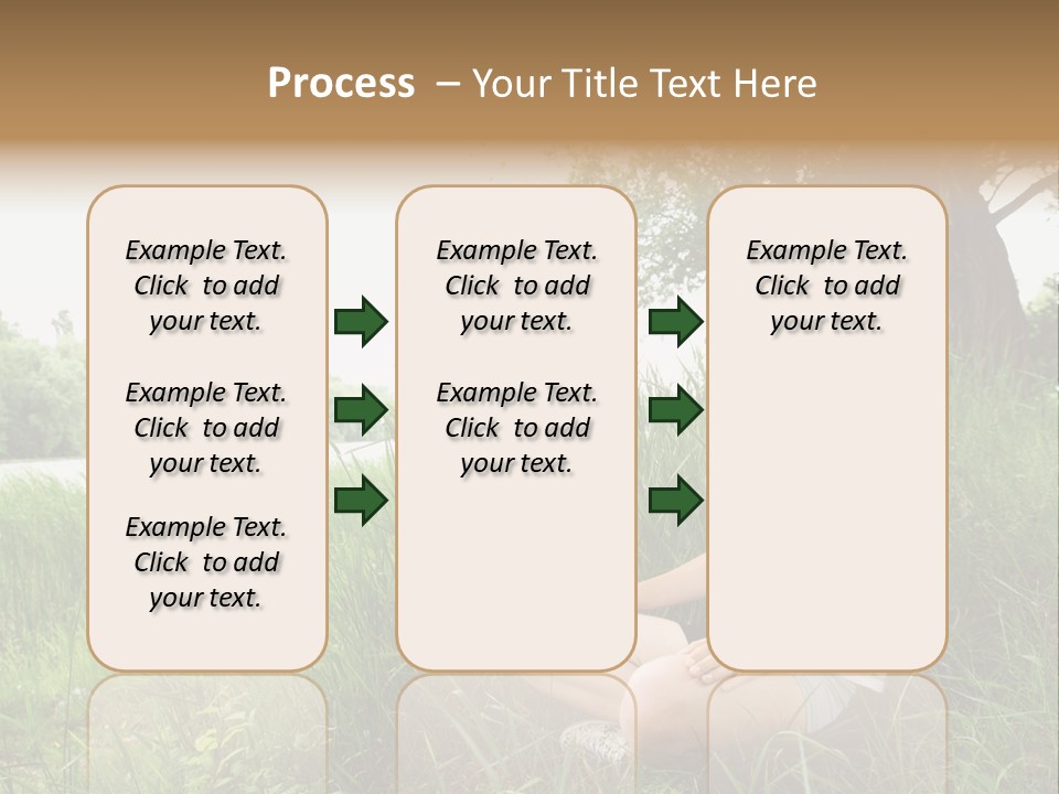 Copy Grass Position PowerPoint Template
