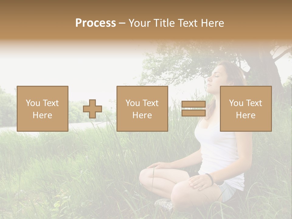 Copy Grass Position PowerPoint Template