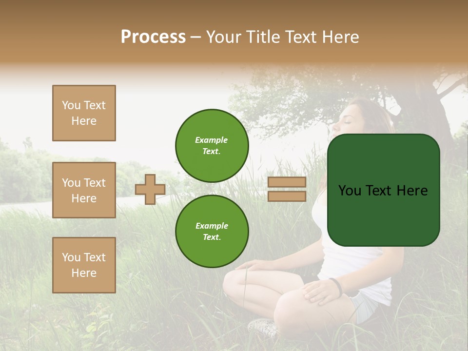 Copy Grass Position PowerPoint Template