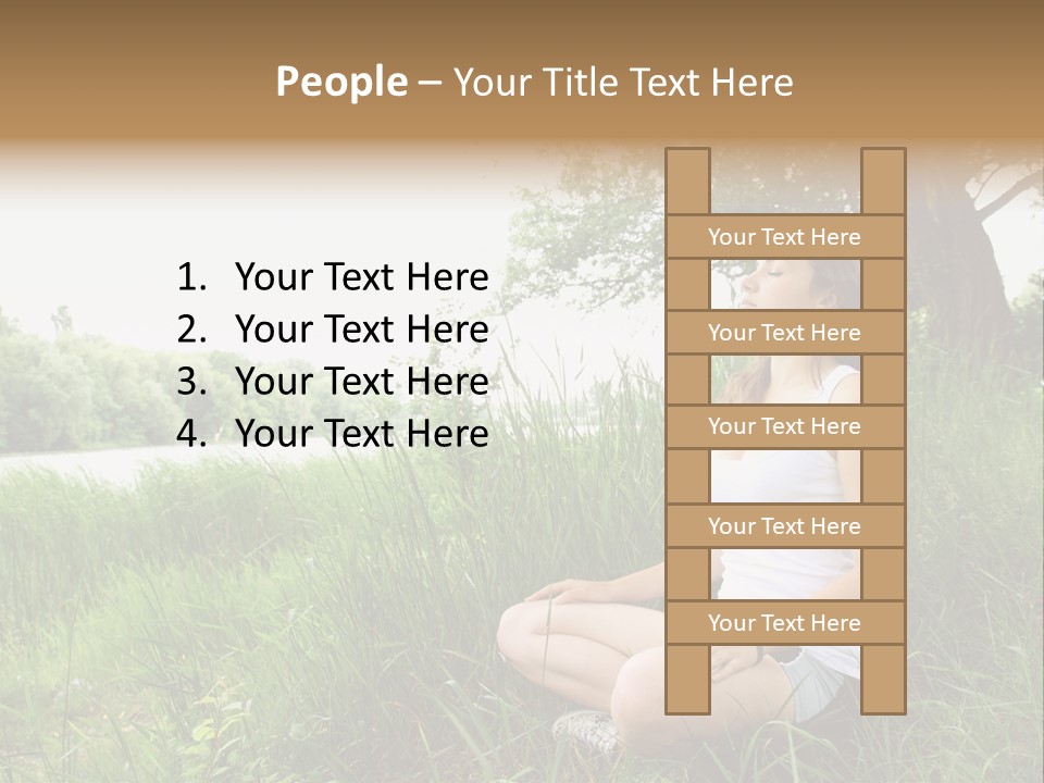 Copy Grass Position PowerPoint Template