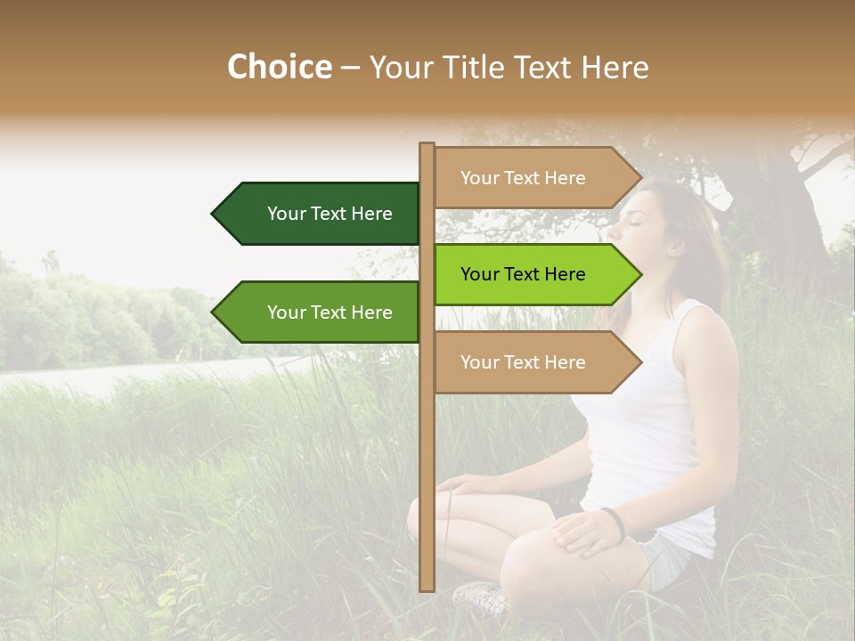 Copy Grass Position PowerPoint Template