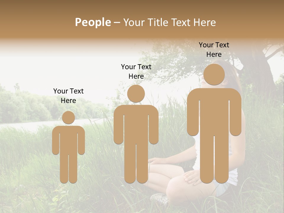 Copy Grass Position PowerPoint Template