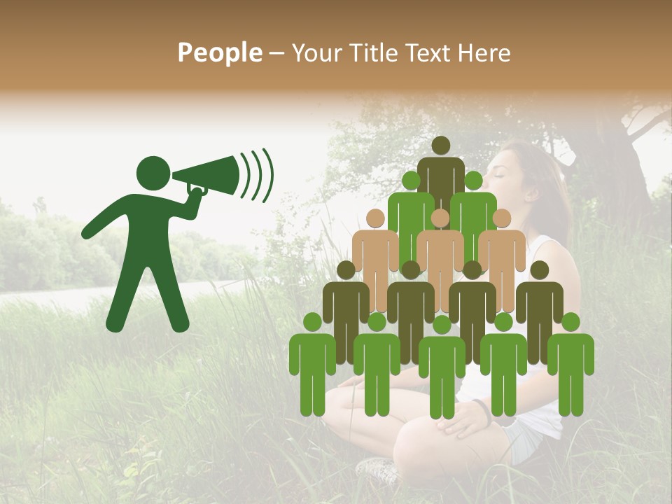 Copy Grass Position PowerPoint Template