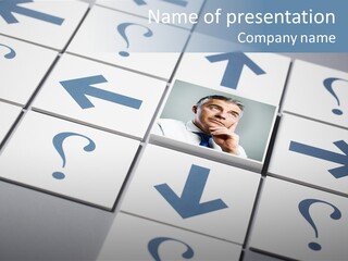 Strategy Decision Caucasian PowerPoint Template