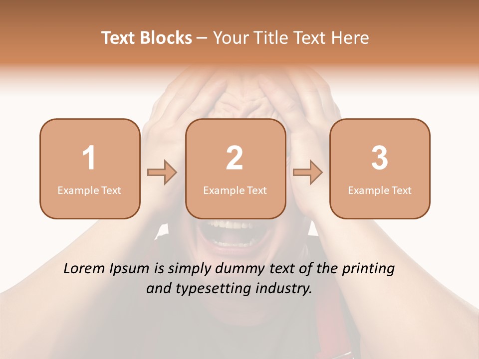 Crazy  Scared PowerPoint Template