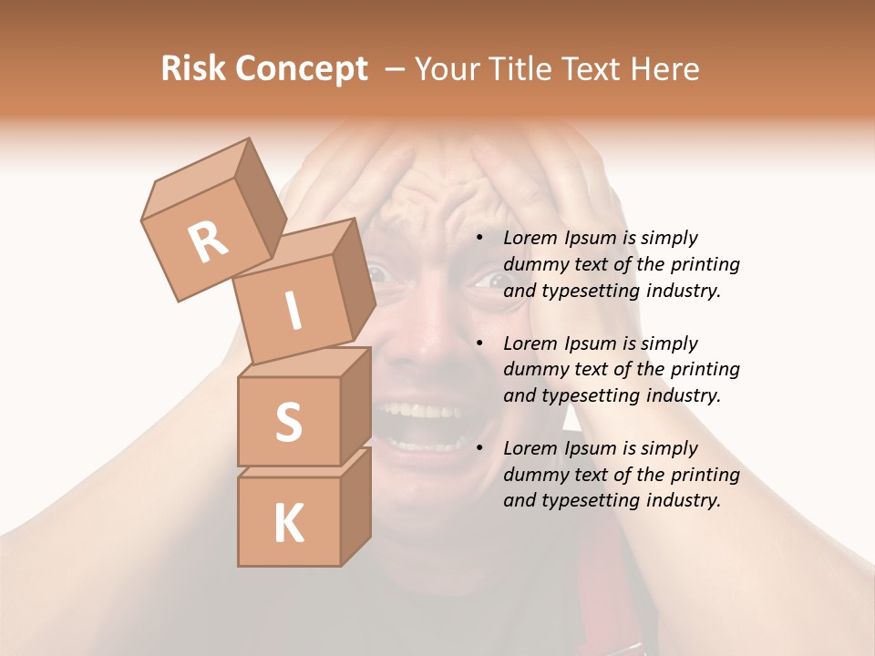 Crazy  Scared PowerPoint Template