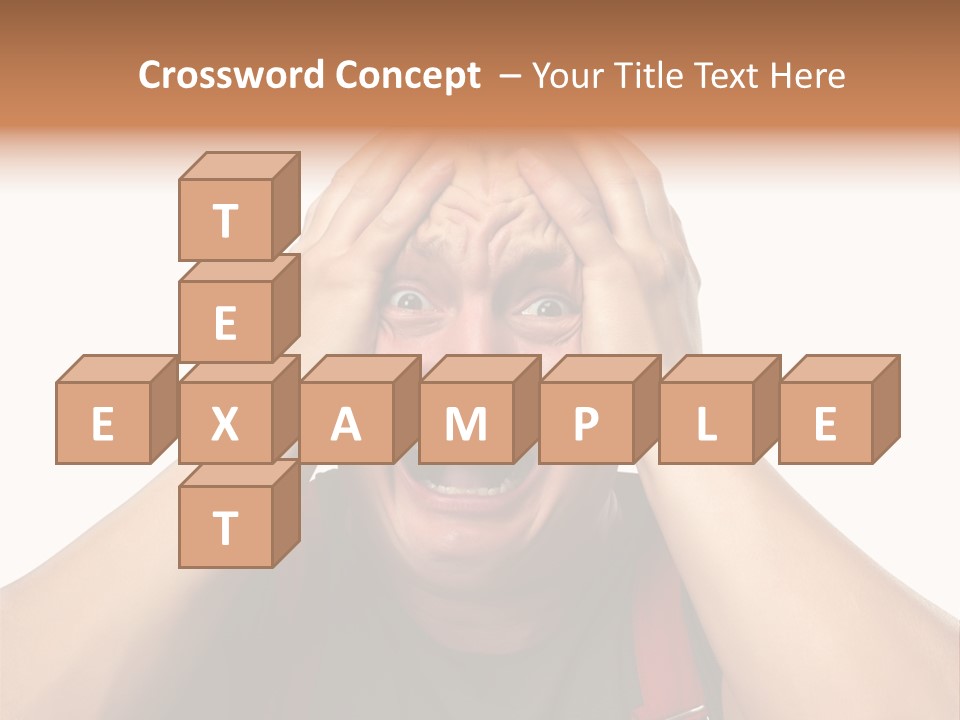 Crazy  Scared PowerPoint Template