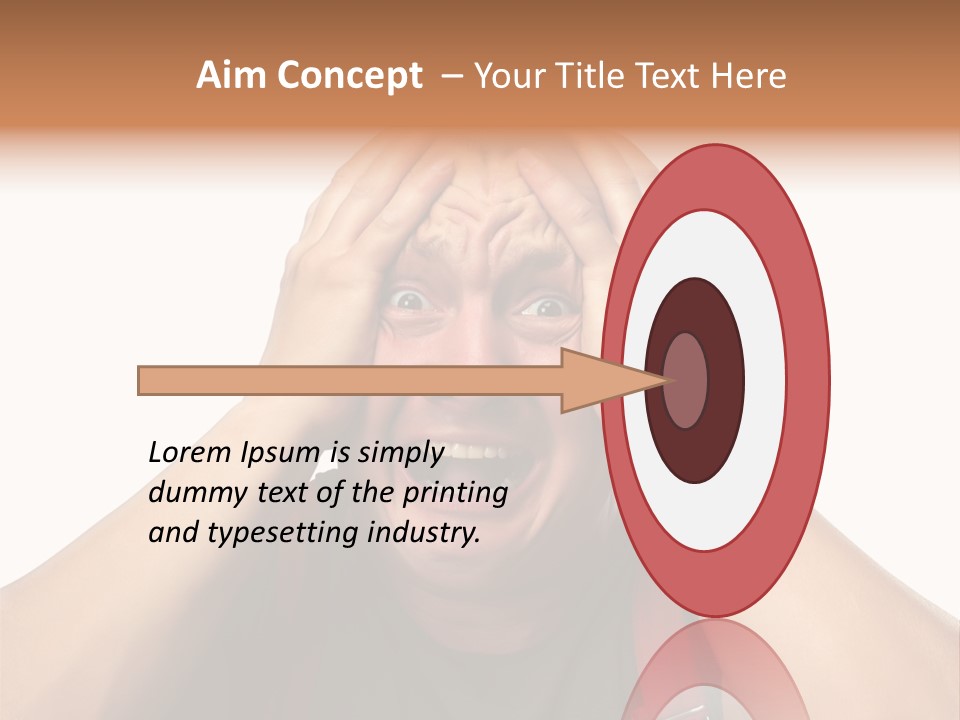 Crazy  Scared PowerPoint Template