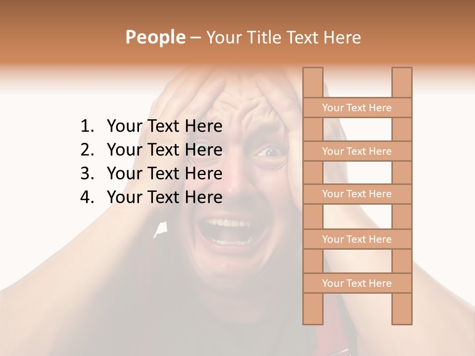 Crazy  Scared PowerPoint Template