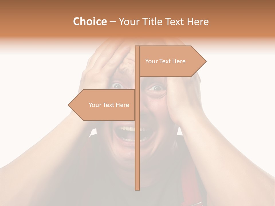 Crazy  Scared PowerPoint Template