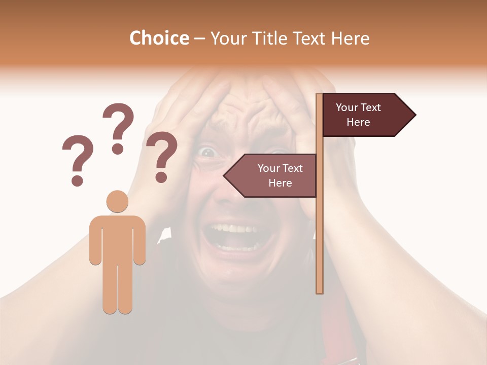 Crazy  Scared PowerPoint Template