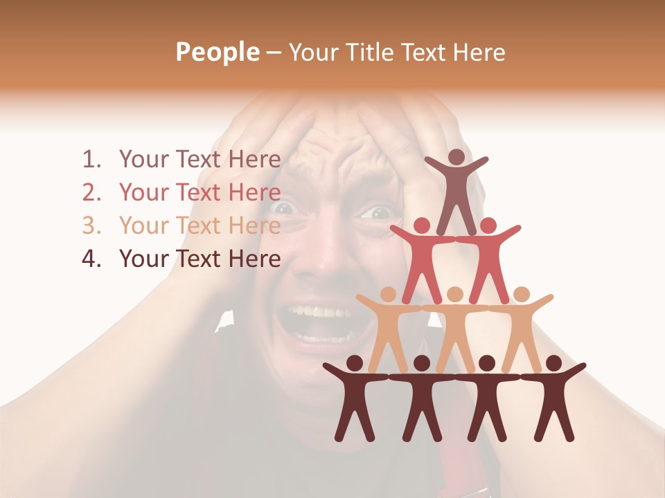 Crazy  Scared PowerPoint Template