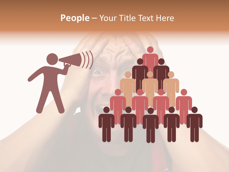 Crazy  Scared PowerPoint Template