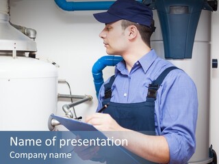 Plumber Customer Maintenance PowerPoint Template