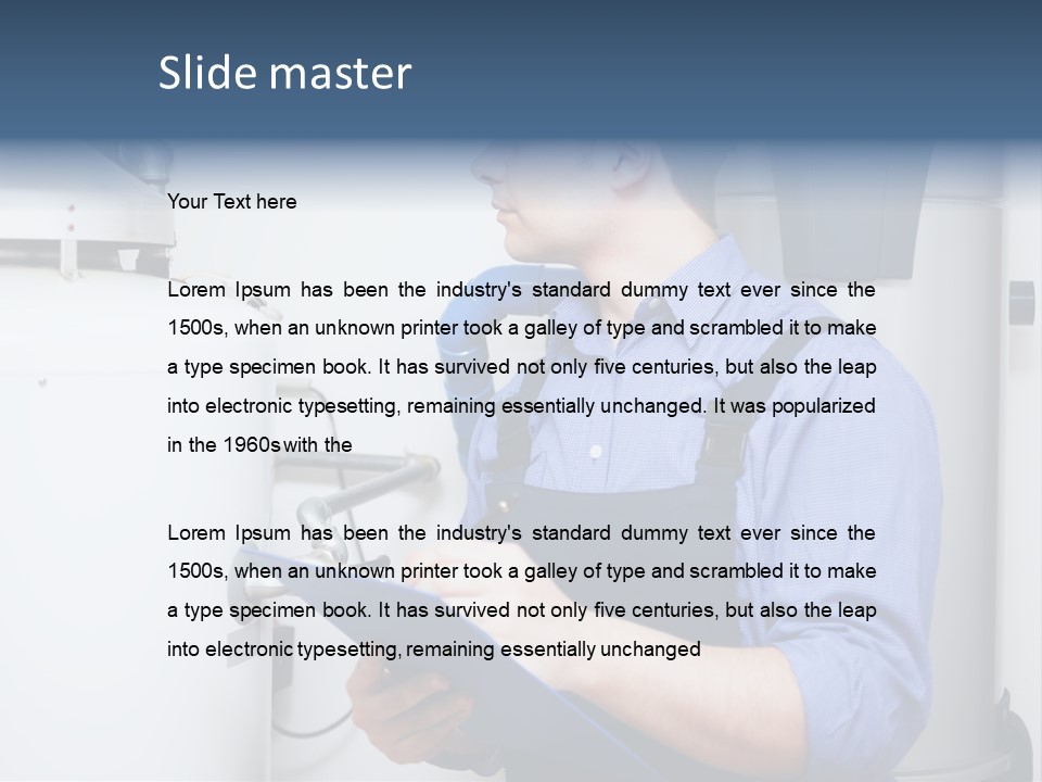 Plumber Customer Maintenance PowerPoint Template