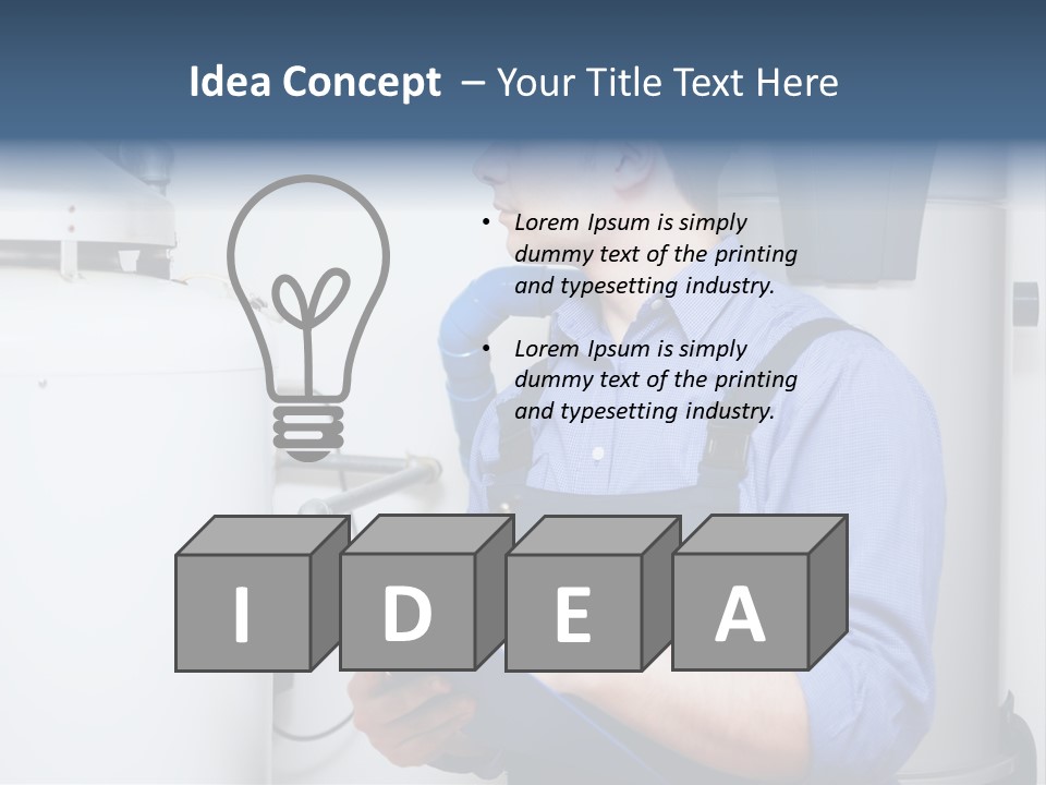 Plumber Customer Maintenance PowerPoint Template