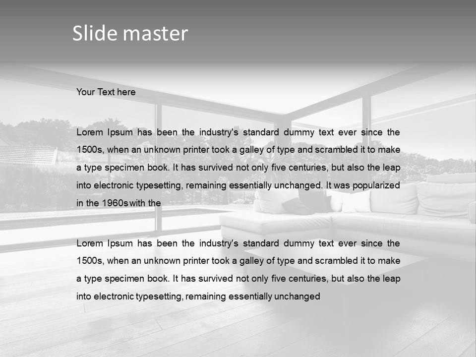 Space Divan Architecture PowerPoint Template