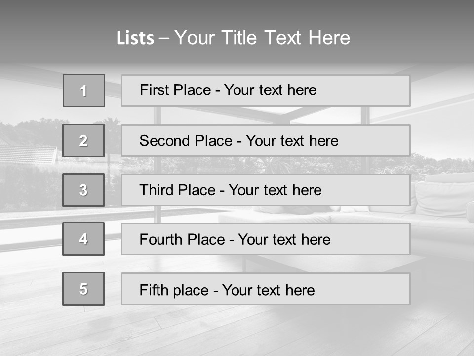 Space Divan Architecture PowerPoint Template