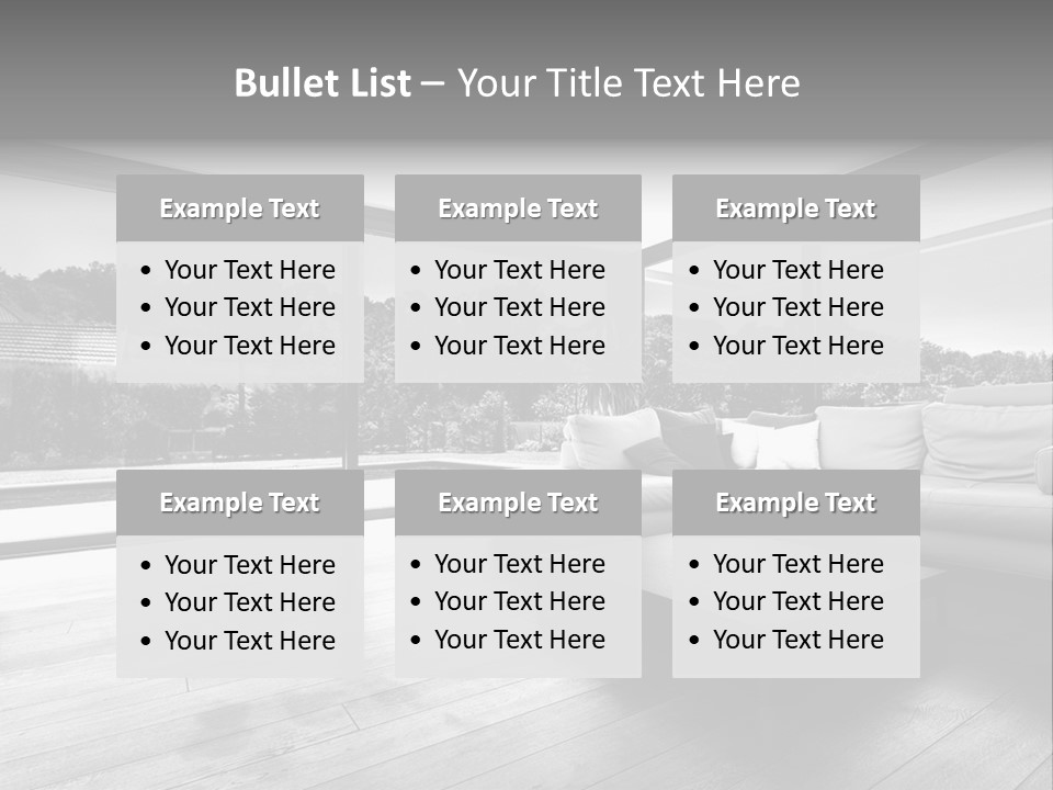 Space Divan Architecture PowerPoint Template