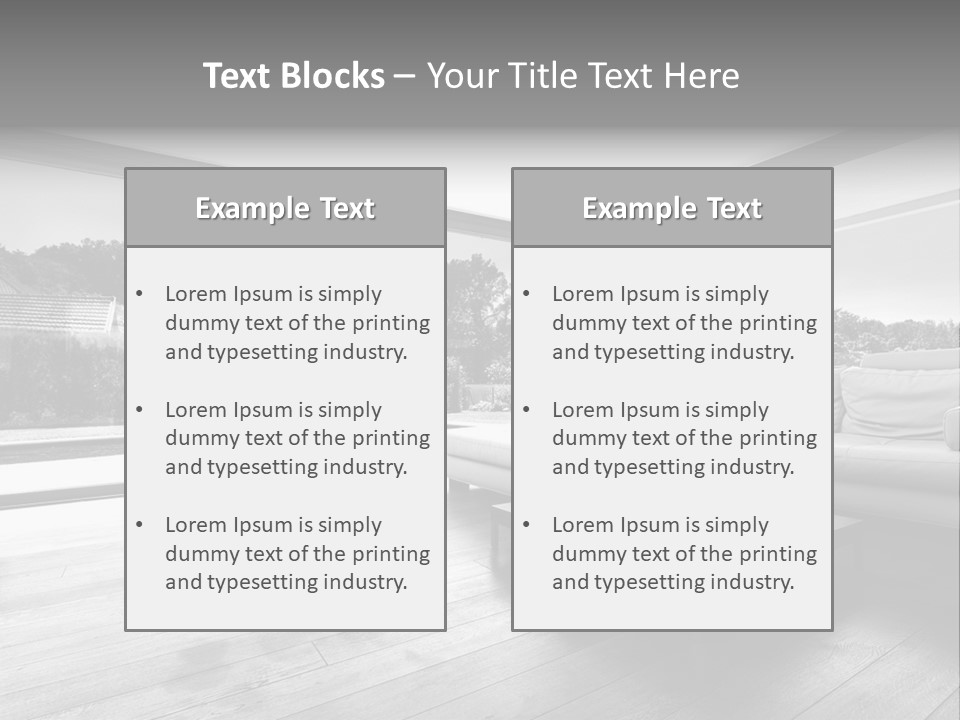 Space Divan Architecture PowerPoint Template