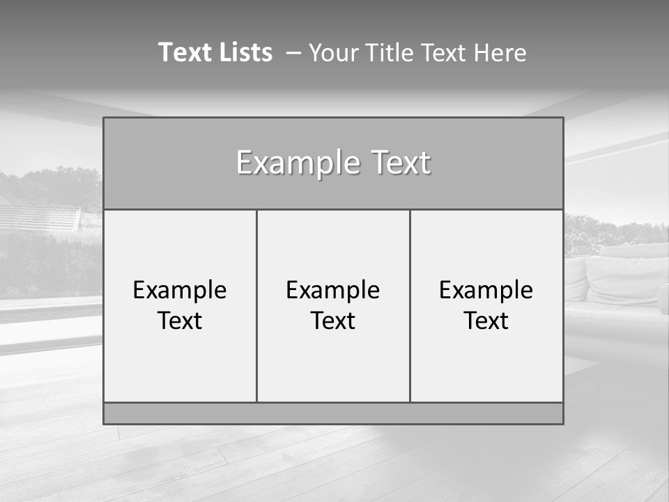 Space Divan Architecture PowerPoint Template