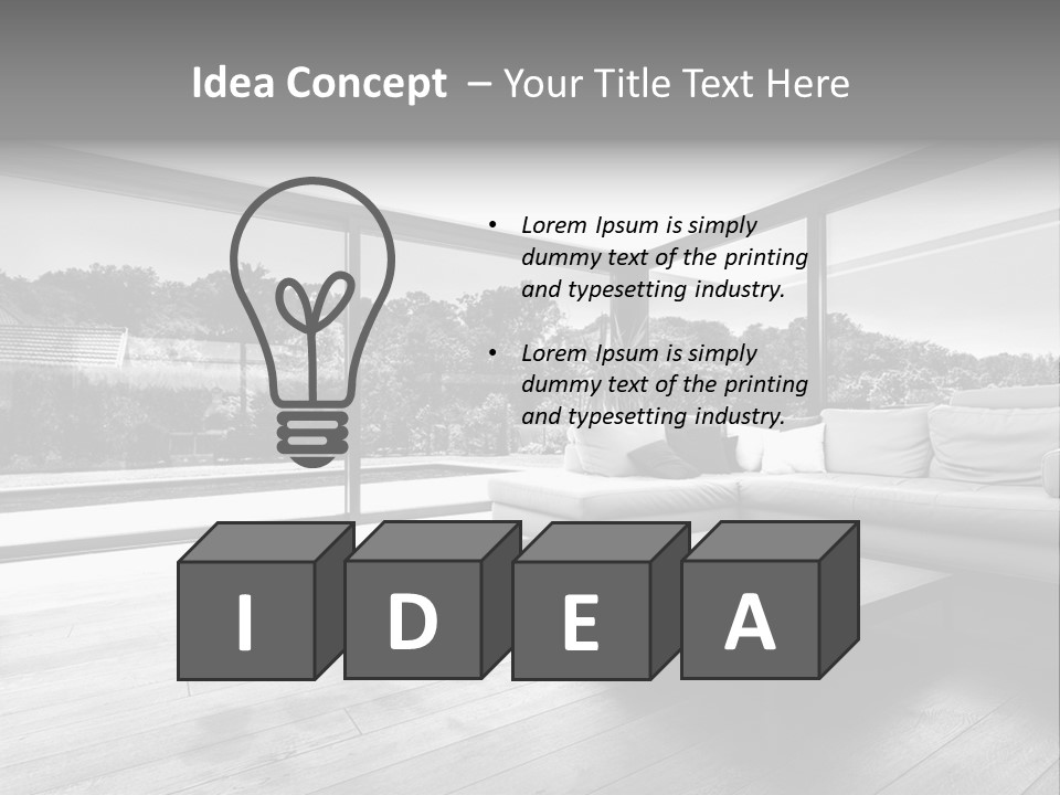 Space Divan Architecture PowerPoint Template