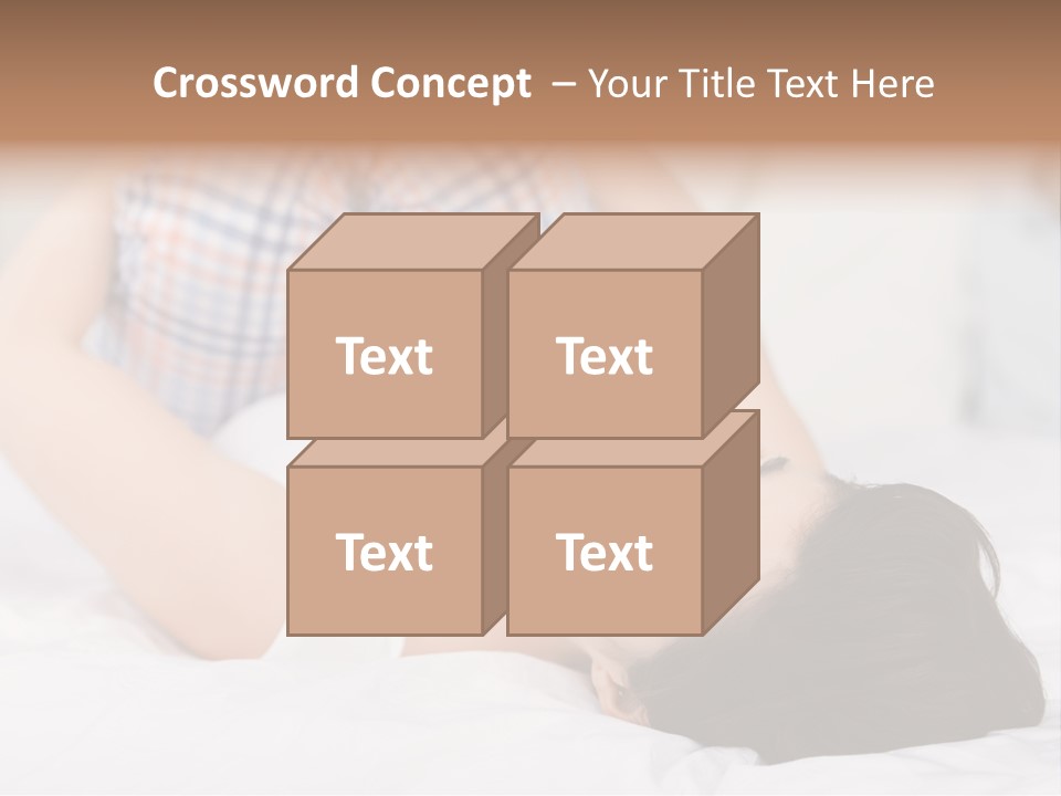 Person Attractive Brunette PowerPoint Template