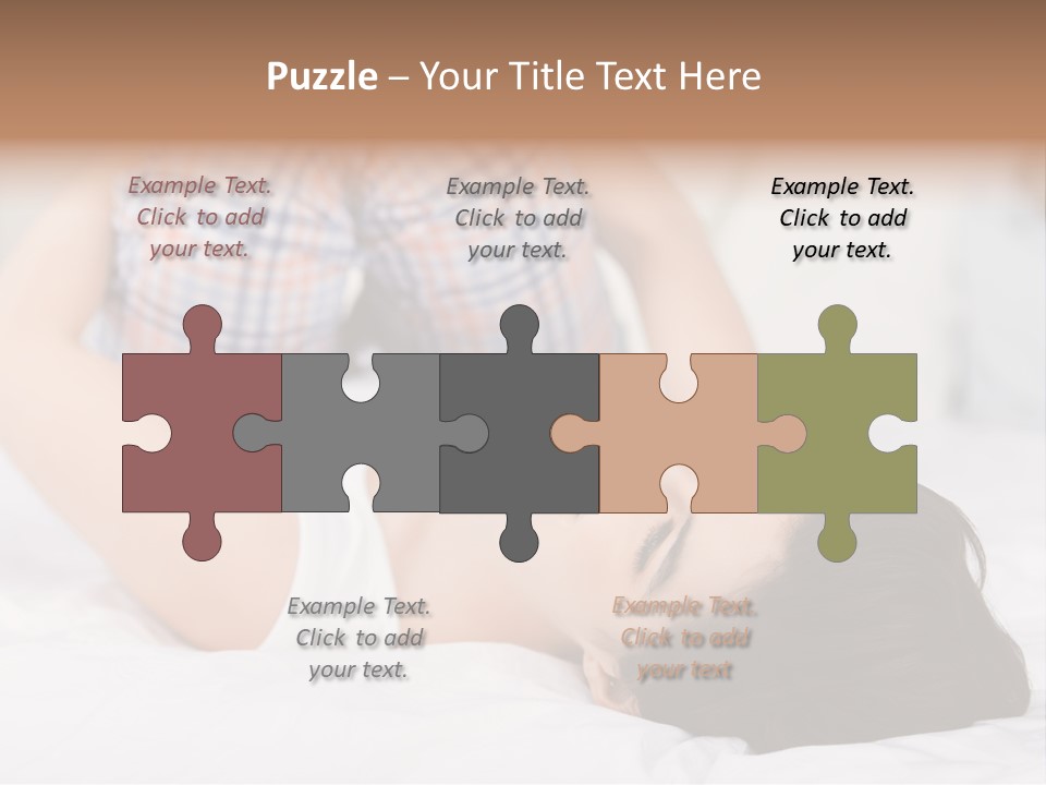 Person Attractive Brunette PowerPoint Template