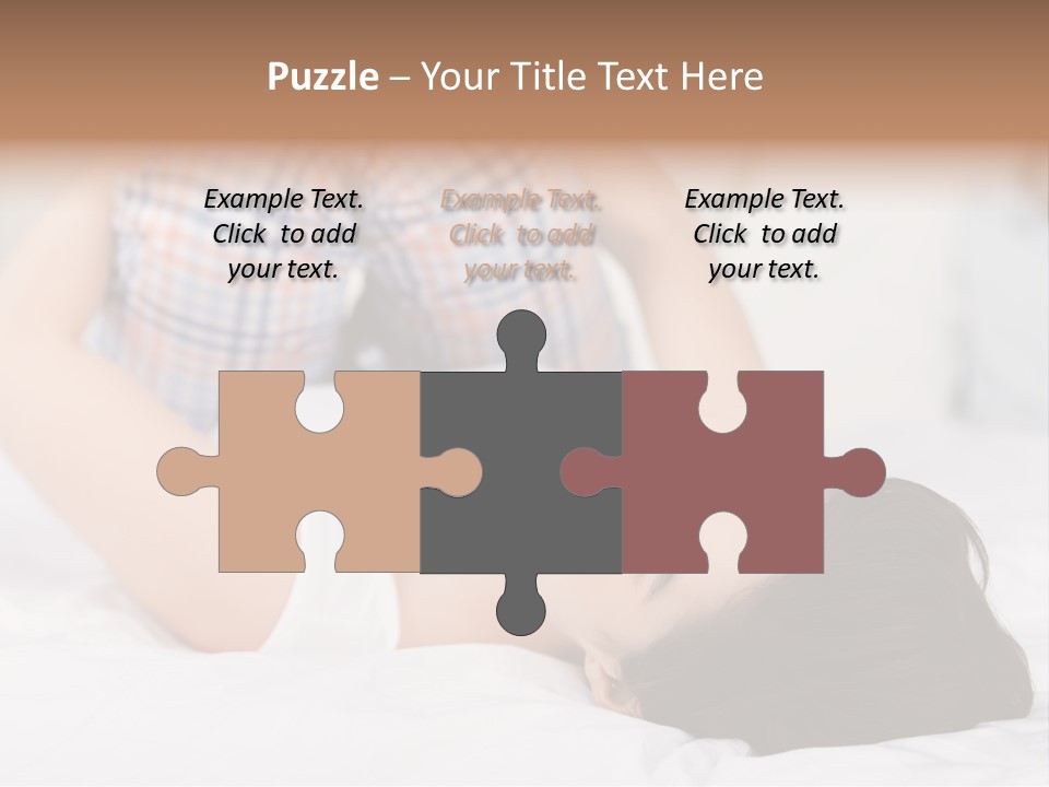 Person Attractive Brunette PowerPoint Template