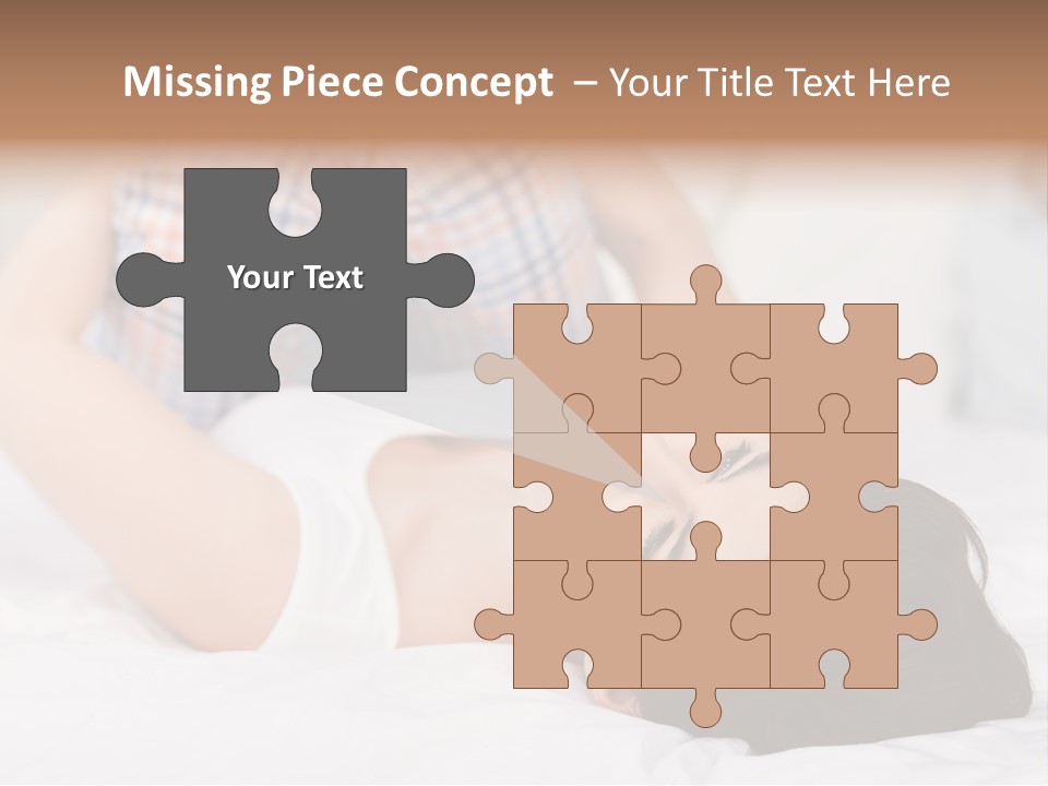 Person Attractive Brunette PowerPoint Template