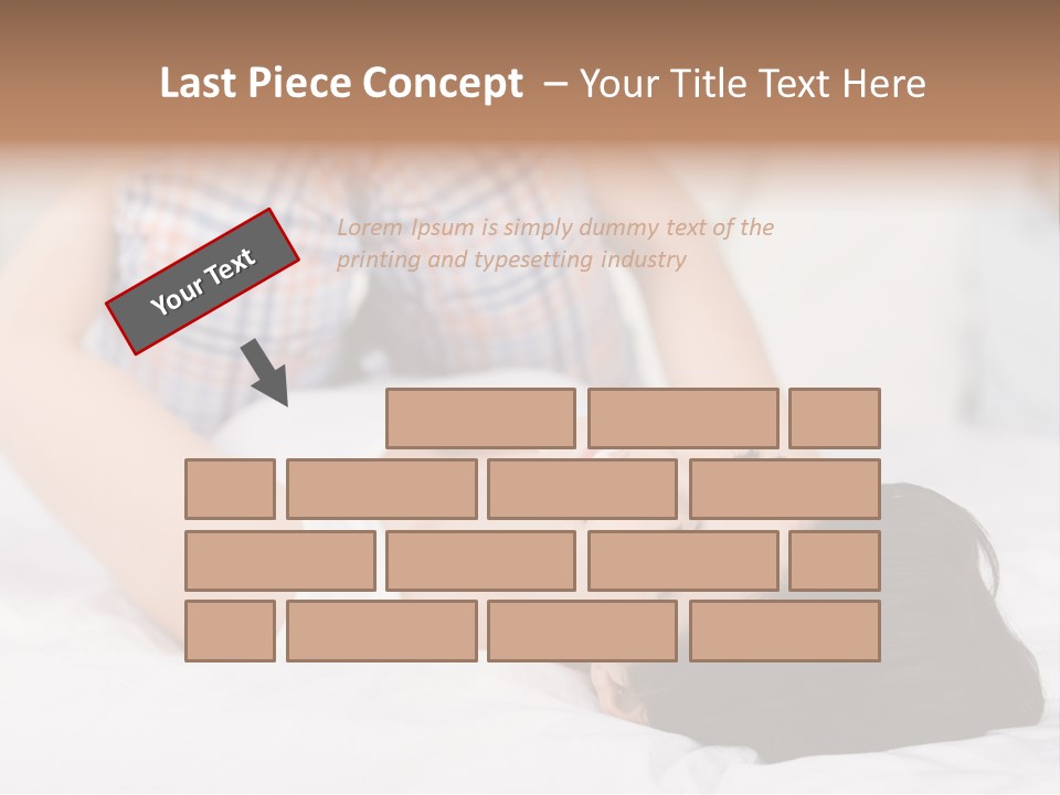 Person Attractive Brunette PowerPoint Template