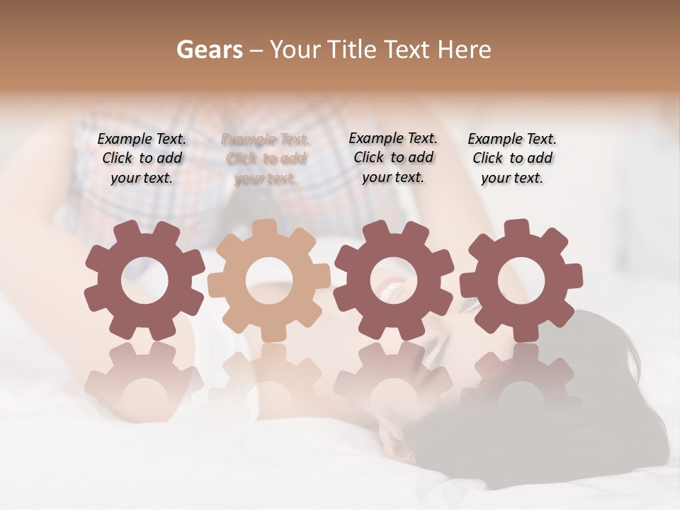 Person Attractive Brunette PowerPoint Template