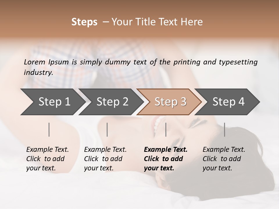 Person Attractive Brunette PowerPoint Template