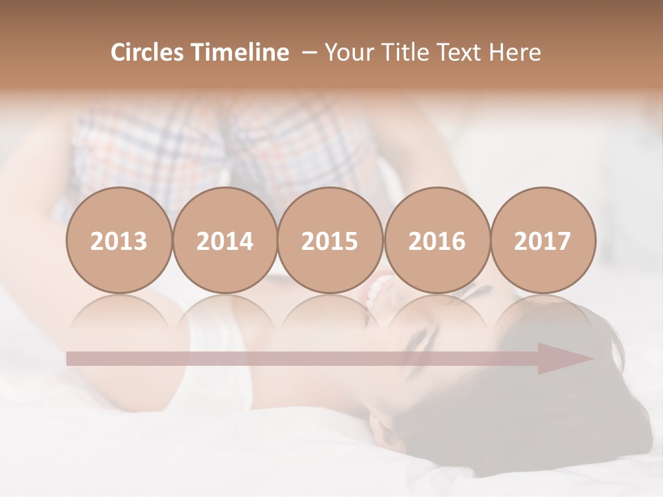 Person Attractive Brunette PowerPoint Template