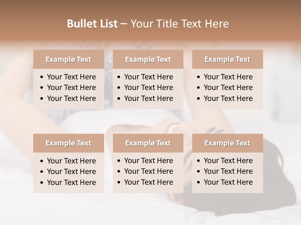 Person Attractive Brunette PowerPoint Template