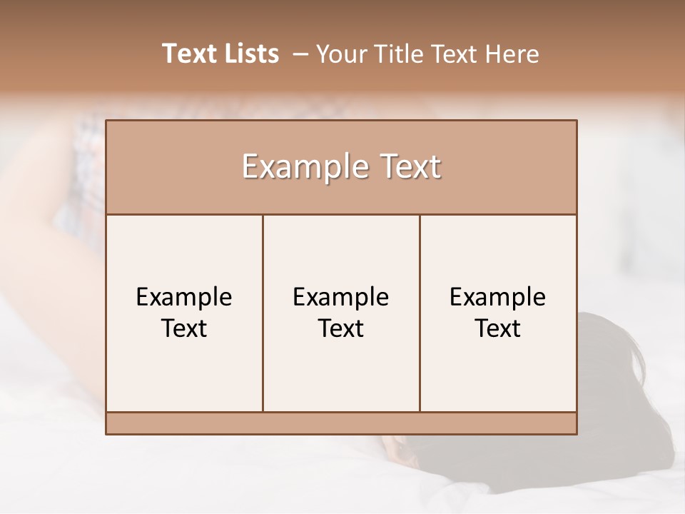 Person Attractive Brunette PowerPoint Template