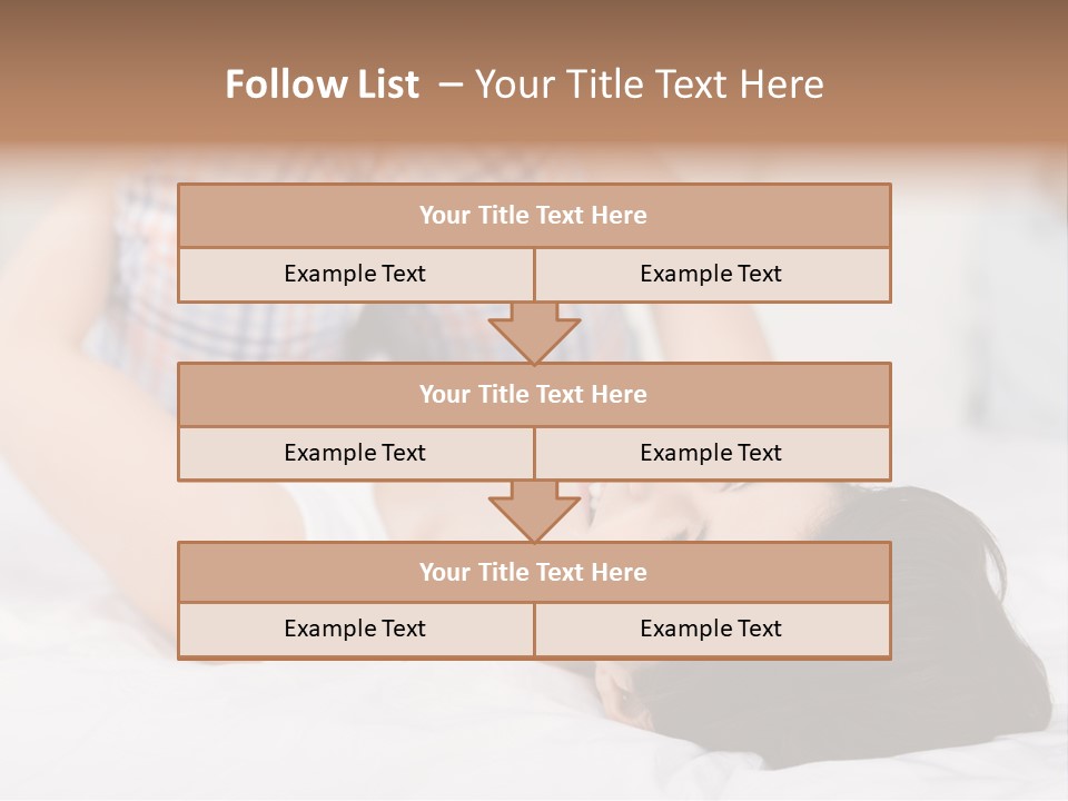 Person Attractive Brunette PowerPoint Template