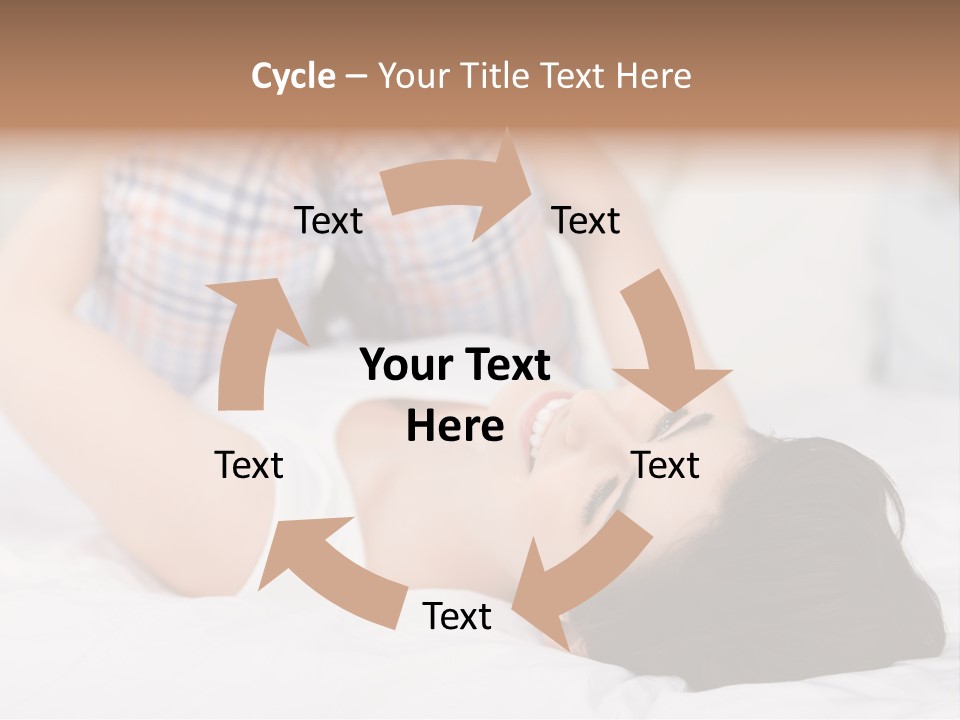 Person Attractive Brunette PowerPoint Template